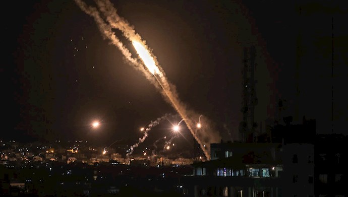 شلیک موشک از غزه به اسرائیل