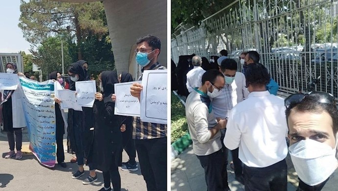 تجمع اعتراضی در تهران و مشهد