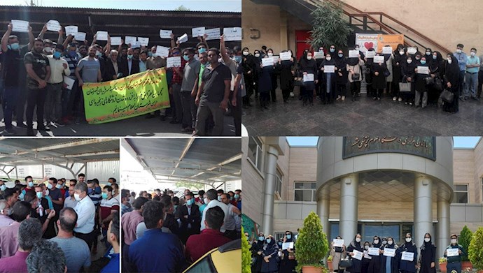 تجمع‌های اعتراضی در مشهد و گچساران