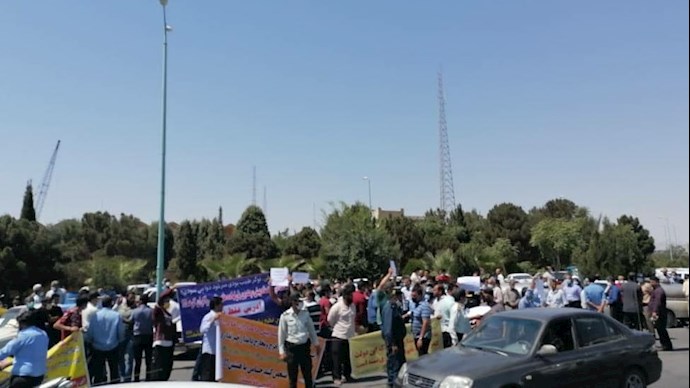 تجمع اعتراضی دامداران در یزد