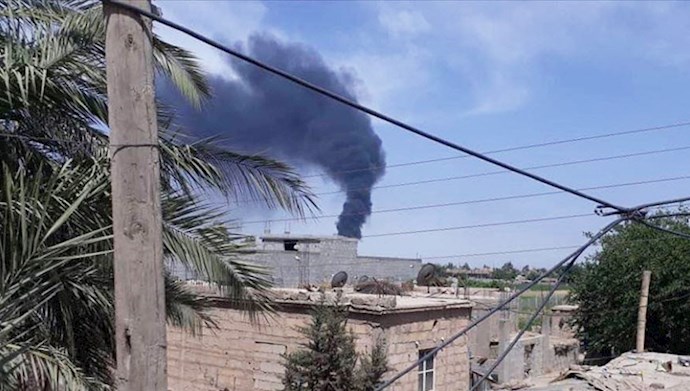 حمله هوایی جنگنده‌های ناشناس به پایگاه‌ سپاه پاسداران در استان دیرالزور سوریه