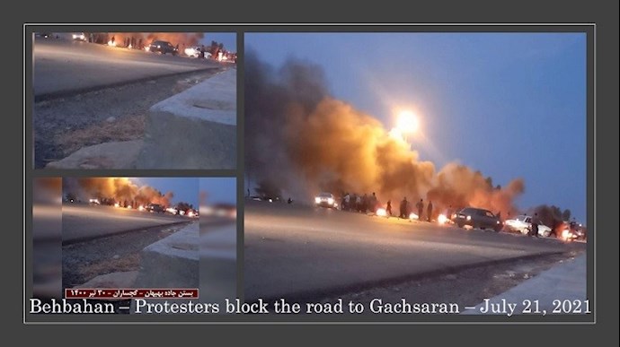 -بستن جاده‌های مو اصلاتی در خوزستان برای سد کردن مسیر نیروهای سرکوب - 0