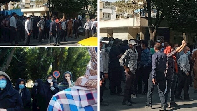 تجمع اعتراضی کشاورزان و مردم اصفهان
