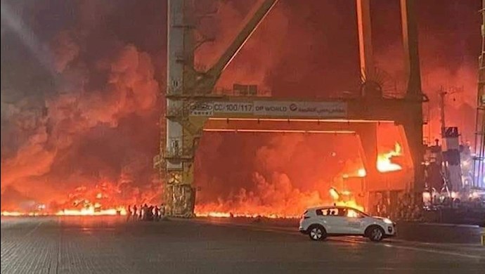 انفجار در یک کشتی در دبی