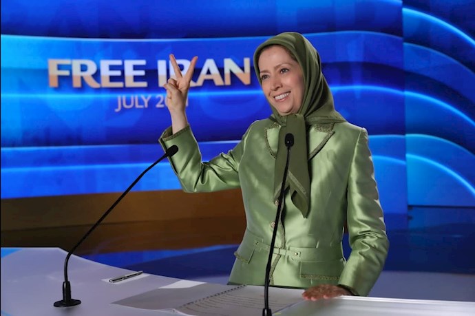 مریم رجوی رئیس‌جمهور برگزیده مقاومت ایران - گردهمایی جهانی ایران آزاد -۱۹تیر ۱۴۰۰ - 1