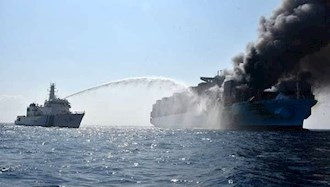 حمله رژیم به یک کشتی تجاری در اقیانوس هند