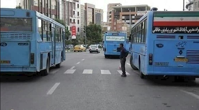 -تجمع اعتراضی رانندگان خود مالک سازمان اتوبوسرانی ارومیه