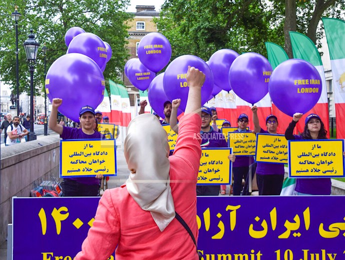 -انعکاس تصویری خبرگزاری آسوشیتدپرس از برگزاری تظاهرات علیه رژیم و حمایت از مریم رجوی - 15