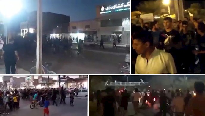 تظاهرات مردم اهواز و شهرهای اطراف به قطعی برق و بی آبی