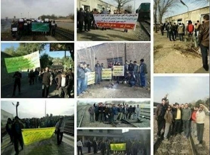 -تجمع و اعتصاب کارگران و کارکنان مترو خط ۵ تهران