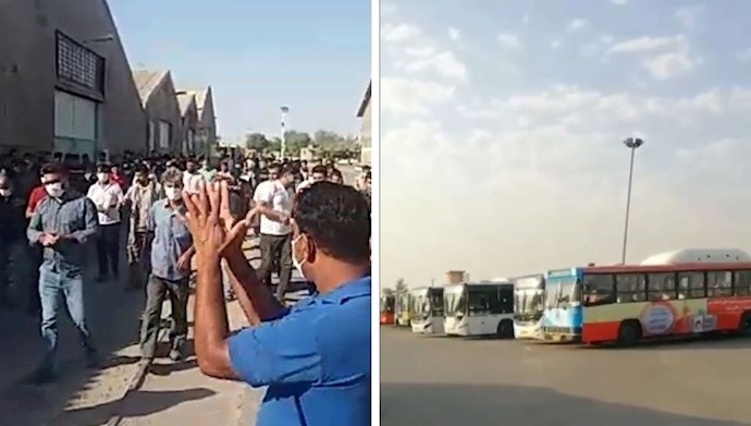 اعتصاب رانندگان شیراز و کارگران هفت تپه