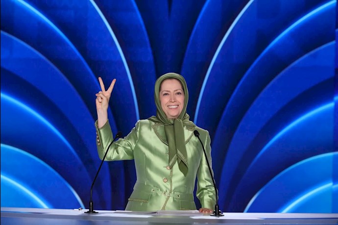 مریم رجوی رئیس‌جمهور برگزیده مقاومت ایران - گردهمایی جهانی ایران آزاد -۱۹تیر ۱۴۰۰ - 0