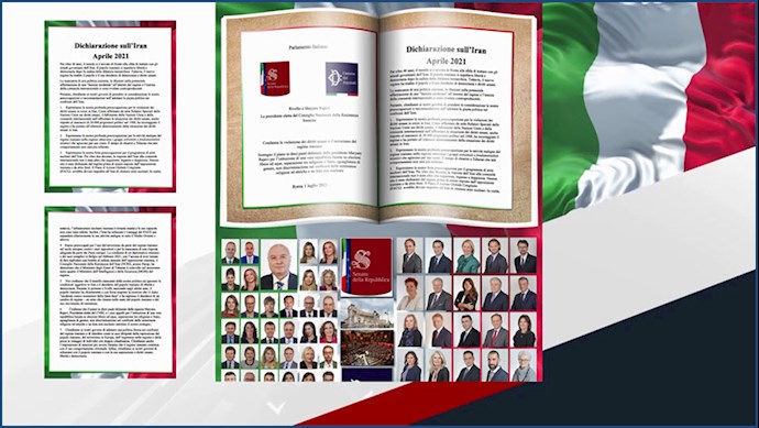 بیانیهٔ ۶۱عضو سنا و پارلمان ایتالیا در آستانه گردهمایی جهانی ایران آزاد