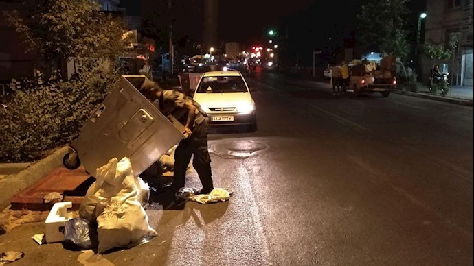 زباله گردی در خیابانهای تهران