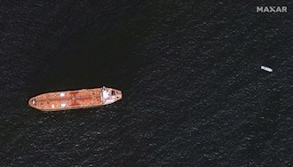 عکس هوایی از  نفتکش مرسر استریت در آبهای عمان