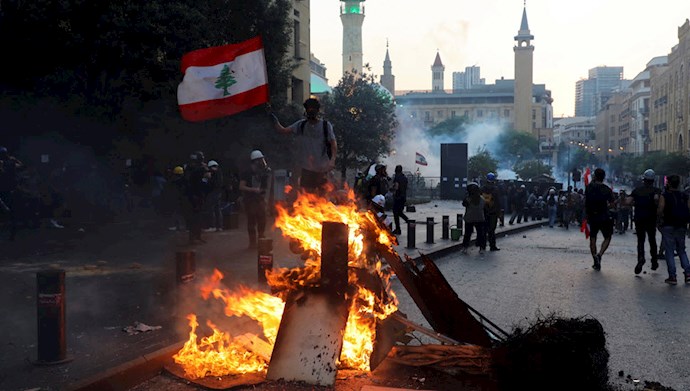 تظاهرات مردم لبنان در سالگرد انفجار بیروت
