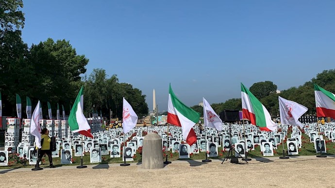 تظاهرات و اکسیون اعتراضی ایرانیان آزاده در واشنگتن - نمایشگاه قتل‌عام شدگان ۶۷ - 0