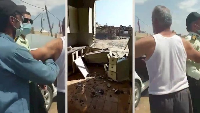 تخریب خانه‌های مردم در بهبهان توسط ماموران رژیم