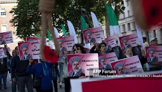 انگلستان-تظاهرات جهانی ایرانیان آزاده، همزمان با سخنرانی آنلاین رئیسی، جلاد۶۷ در مجمع عمومی ملل متحد در کشورهای اروپایی و آمریکا