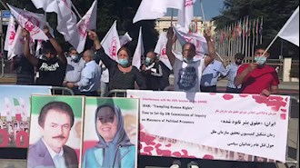 تظاهرات ایرانیان آزاده و هواداران سازمان مجاهدین خلق در ژنو 