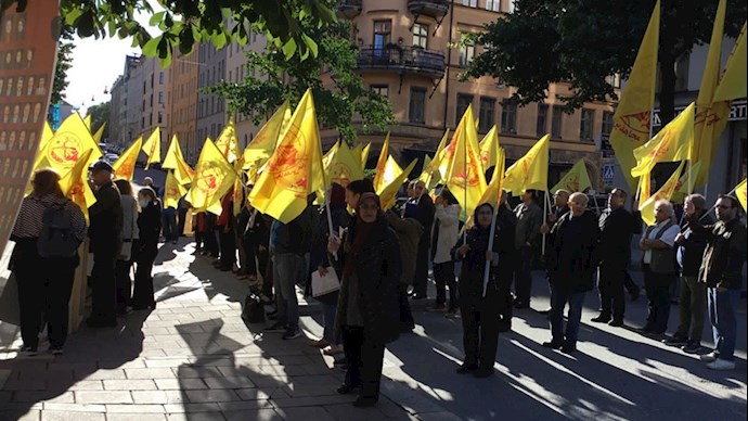 تظاهرات ایرانیان آزاده در استکهلم روز ۱۱ شهریور