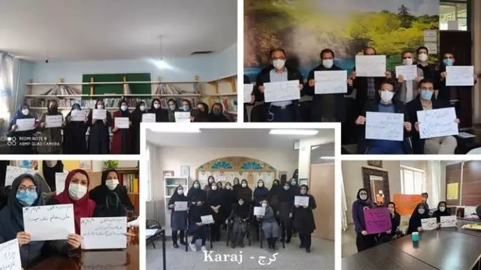تحصن و اعتصاب معلمان و فرهنگیان در شهرهای مختلف ایران - 5