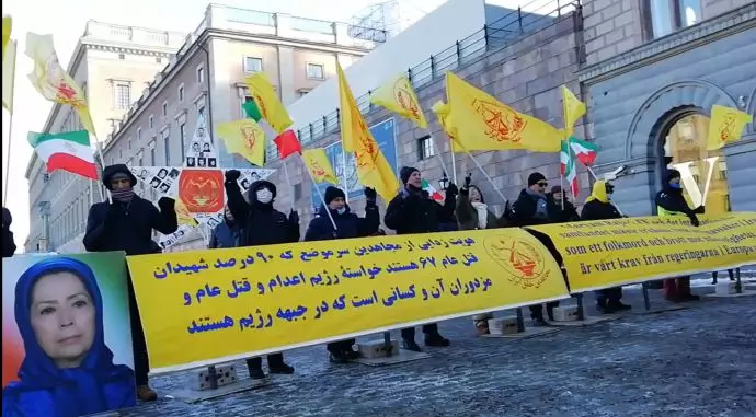 -تظاهرات ایرانیان آزاده و یاران شورشگر مقابل پارلمان سوئد - 7