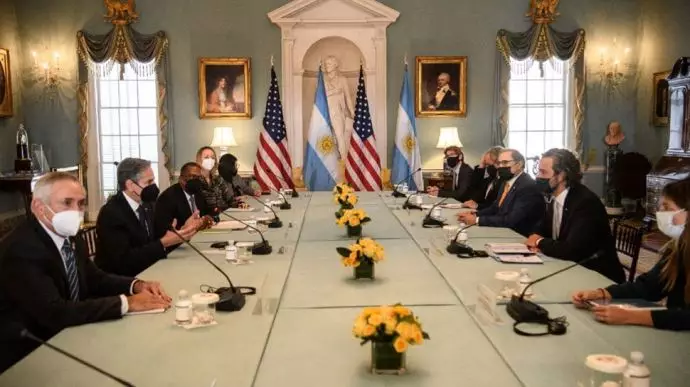 دیدار وزیران خارجه آرژانتین و آمریکا