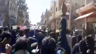 تظاهرات مردم دیرالزور سوریه در اعتراض به حضور گروه های ایرانی -آرشیو