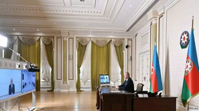 دیدار آنلاین رئیس‌جمهور آذربایجان با وزیر راه رژیم
