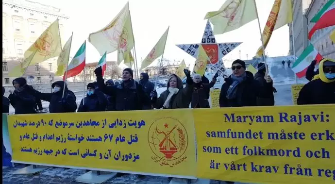 -تظاهرات ایرانیان آزاده و یاران شورشگر مقابل پارلمان سوئد - 3