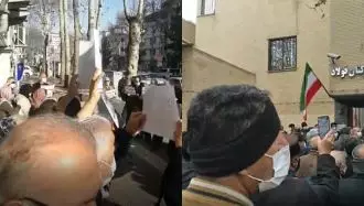 تجمع اعتراضی بازنشستگان در رشت و اصفهان