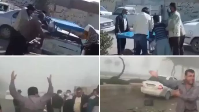 مصادره و حمله وحوش خامنه‌ای در شهرداری به دستفروشان در ماهشهر و زاهدان