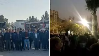 تجمع اعتراضی مجروحین جنگ ضدمیهنی در تهران و تجمع رانندگان تریلی در ممقان