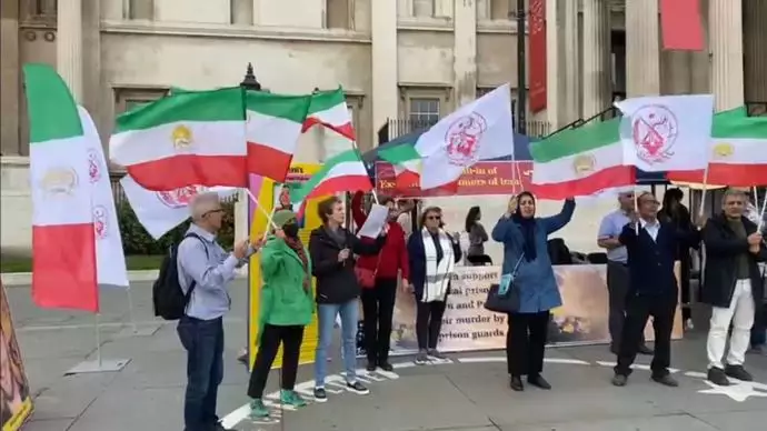 -حمایت ایرانیان آزاده و حامیان مقاومت ایران در و لندن از زنان و جوانان قیام - 0