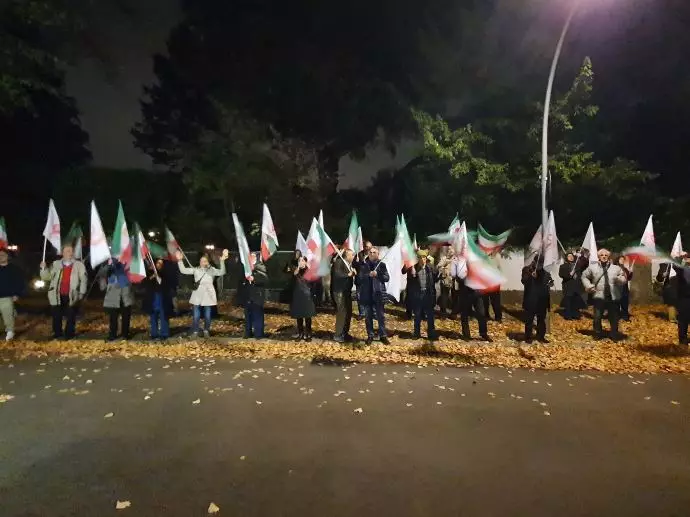 برلین - تظاهرات ایرانیان آزاده در اعتراض به آتش‌سوزی و انفجار در زندان اوین ۲۳مهرماه