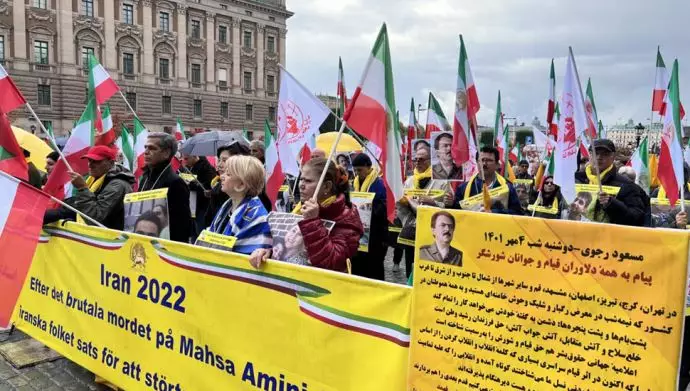 تظاهرات ایرانیان آزاده و هواداران مجاهدین در استکهلم - همبستگی با قیام سراسری مردم ایران