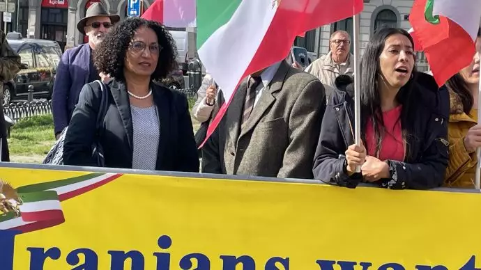 -تظاهرات ایرانیان آزاده و یاران شورشگر مقابل پارلمان اروپا در بروکسل - 2