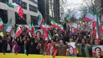 تظاهرات ایرانیان - حمایت از قیام مردم ایران مقابل اجلاس سران اتحادیه اروپا در بروکسل