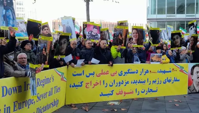 تظاهرات ایرانیان آزاده در لوکزامبورگ همزمان با اجلاس شورای وزیران اتحادیه اروپا