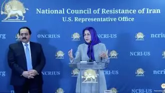 کنفرانس مطبوعاتی شورای ملی مقاومت ایران در رابطه با قیام مردم ایران در واشنگتن