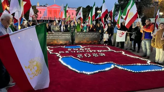 -آکسیون ایرانیان آزاده و هواداران سازمان مجاهدین در حمایت از قیام سراسری مردم ایران در واشنگتن - 5