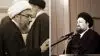 کرنش نوه خمینی ملعون و آخوند صادق لاریجانی رئیس مصلحت نظام