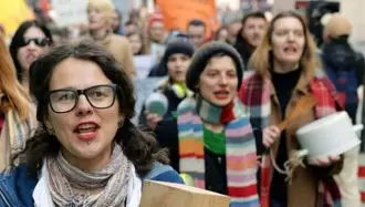 راهپیمایی فمینیست های اوکراینی برای حقوق زنان