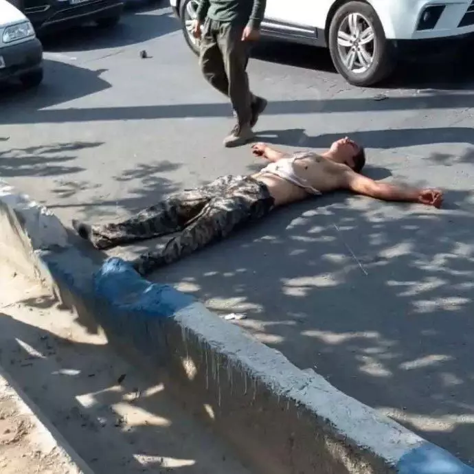 -کرج - گوشمالی یک وحوش خامنه‌ای در حمله به جوانان شورشی - ۱۲آبان