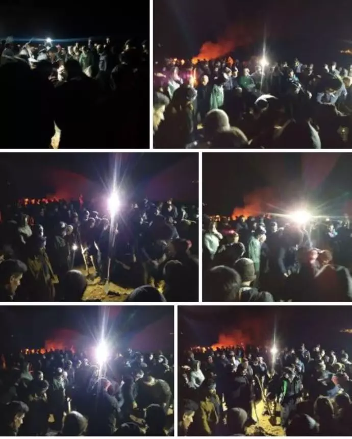 -مهاباد - تصاویری از مراسم خاکسپاری شهید قیام شورش نیکنام در روستای قلعه جوغه - ۷آذر