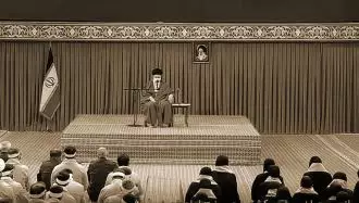 خامنه‌ای ولی فقیه ارتجاع در دیدار با بسیجی‌های نظام ۵آذر ۱۴۰۱