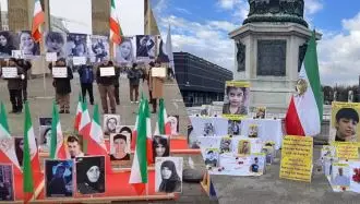 آکسیون و نمایشگاه عکس ایرانیان آزاده در برلین و وین در حمایت از قیام سراسری مردم ایران
