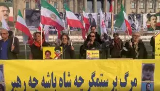 تحصن هموطنان و ایرانیان آزاده در استکهلم سوئد و برلین در حمایت از قیام مردم ایران