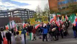 تظاهرات ایرانیان در برابر اجلاس ۷کشور صنعتی، فراخوان به حمایت از قیام مردم ایران